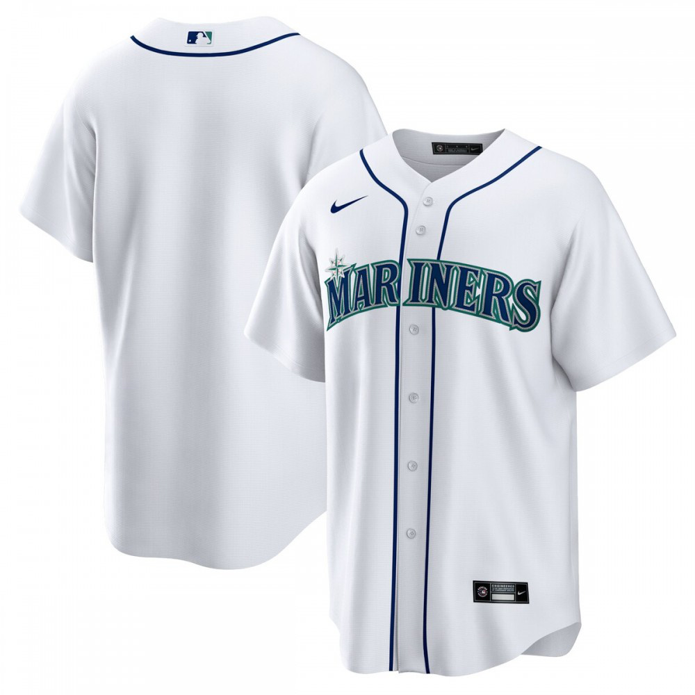 Seattle Mariners Home Blank Replica Jersey - White-Pro Kit Vault | Brand New 26/27 Sports Jerseys